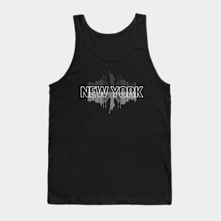 New York, USA Skyline Tank Top